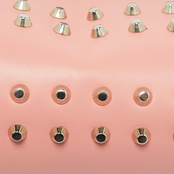 Fendi Peach Pink Leather Studded Mini #158870F41B - Picture 5 of 9
